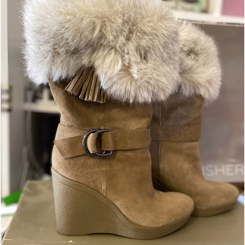 Marc Fisher wedge heel boots, sz.9